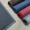 Alfombrillas de suelo tejidas personalizadas Cáñamo de burbuja Cáñamo Sali Alfombrillas de suelo de imitación de lino para el hogar Alfombrillas absorbentes Base de goma Alfombrillas de suelo antideslizantes