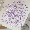 Explosões de rede vermelha mini joias de unha de amor atacado super brilho cor sólida pequeno coração vidro plano broca de unha