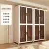 Guarda-Roupa Simples para Quarto, Uso Doméstico, Moradia Alugada, Armário de Armazenamento de Metal de Aço Carbono Resistente e Durável, Montado para Apartamentos Pequenos