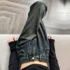 Jeans de Pierna Ancha Gris Cemento Otoño para Mujer Cintura Alta Forro Polar Otoño e Invierno Retro Nostálgico Holgado Casual Pantalones de Piso