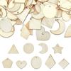 Acessórios de etiqueta de madeira Fábrica Personalizada Atacado Redondo Chip de Madeira DIY Decoração de Chip de Madeira em Forma de Sanduíche de Madeira
