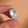Anillo de moda de loto de viento nacional Xiangxu para hombre y mujer, personalidad retro, nicho, relieve, joyería de moda, ventas directas de fábrica