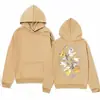 Moletom com Capuz Estampado de Pomba da Paz com Design de Marca da Moda é Simples e Versátil
