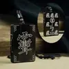 Madeira de Jujuba Incrustada com Prata, Pingente de Sândalo Roxo, Ébano Feito à Mão Incrustado com a Estrela do Norte, Ornamento Popular Taoísta Estilo Chinês, Feito Sob Medida