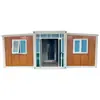 Comercio Exterior Transfronterizo Casa Contenedor Plegable Expandible de Doble Ala 666cm con Dos Recámaras y Un Área de Sala de Estar, Unidad de Vivienda Móvil Plegable en Contenedor