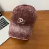 Gorra de Béisbol Lavada con Bordado de Letras Tie-Dye Estilo Retro Americano para Mujer, Gorra de Pico Desgastada Estilo Coreano Sombrero de Sol para Hombre