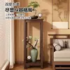 Suporte de Flores de Chão em Madeira Maciça Estilo Chinês Sala de Estar Acessível Luxo High-End Vaso de Flores Rack de Armazenamento Alto Rack de Armazenamento para Varanda Interna