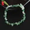 Pulsera Elástica de Grava de Cristal Natural al por Mayor Colorida Irregular Colección Caliente Transfronteriza Joyería de Mano al por Mayor