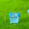 Novo produto transfronteiriço: paisagem miniatura criativa com figuras de animais dragão hexagonais que brilham no escuro, acessórios decorativos DIY de jardinagem, pequenos ornamentos