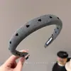 Diadema de Color Dopamina de Moda Diadema de Lujo Ligero con Sentido de Alta Gama Diadema Artística de Cuadros para Lavarse la Cara Diadema Estilo Universitario Juvenil