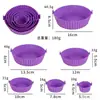 Tapete de Silicone para Air Fryer Transfronteiriço, Assadeira Lavável, Tapete para Churrasco, Fácil de Limpar, Resistente a Altas Temperaturas, Revestimento para Assadeira