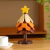 Esterilla Aislante para Uso Doméstico, Decoraciones de Mesa para Árbol de Navidad, Posavasos Creativo con Forma de Árbol Resistente al Calor, Posavasos Plegable para Tazas, Posavasos para Tazones