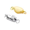Fecho de Lingote de Prata Esterlina S925 Fecho de Joia Transfronteiriço Feito à Mão DIY Acessórios de Joia Colar Pulseira Fecho de Mola Fecho de Pérola