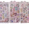 Adesivos 3D Anti-Estresse de Bumbum para Crianças, Adesivos 3D de Bolha de Desenho Animado, Adesivos de Animais Fofos, Adesivos de PP, Brinquedos de Aperto, Decorações para Celular