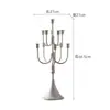 Candelabro de Hierro Vintage Estilo Medieval, Restaurante Estilo Americano, Hotel Estilo Francés, Decoración Romántica para Cena a la Luz de Velas, Accesorios para Fotos