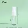 Botellas de Spray de Plástico Transparente para Mascotas al por Mayor en Stock con Cabezales de Spray Blancos, Botellas de Spray Pequeñas, Botellas de Spray para Dispensar, Botellas Vacías, Contenedores