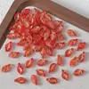 Vidrio Checo Perforado Calado Hoja de Arce Hoja con Forma Especial Cuentas Sueltas DIY Hecho a Mano Accesorios para el Cabello Antiguos Accesorios Cuentas