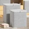 Sacos de armazenamento espessados de grande capacidade para uso doméstico, ideais para guardar roupas e roupas de cama, perfeitos para organizar e embalar durante mudanças sazonais ou mudanças.