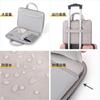 Bolsa Maleta para Laptop em Couro PU Adequada para Apple, Huawei, Lenovo, Bolsa Impermeável Portátil para Viagem de Negócios