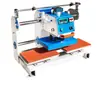 Máquina neumática automática de doble estación con deslizamiento superior para transferencia térmica de prendas, máquina de plancha térmica, transferencia térmica de logotipos, gofrado de etiquetas, gofrado de pedrería.
