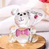 Espejo Cruzado Amazon Mariposa de Cristal Bola de Cristal Adornos Animales Pequeños Creativos Decoración de Coche Manualidades Regalos Navideños