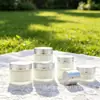 Botella de Vidrio Esmerilado Crema de 100g con Tapa Selladora, Botella para Crema de Ojos, Botella para Crema Facial, Producto para el Cuidado de la Piel, Botella de Empaque para Cosméticos, Botella de Muestra