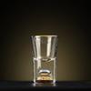 Creative Gold Foil Iceberg Licor Glass Pequeno One-Piece Personal Bullet Glass Wine Set