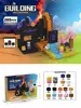 Bloques de Construcción Magnéticos Populares de Amazon Cubo Magnético Bloques de Construcción Educativo Castillo Rosa 3D Juguete para Niña