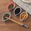 Prato de Mergulho Folha Prato de Exibição de Condimentos Japonês Serviço de Catering Picles Molho de Soja Vinagre Prato Pequeno Mesa de Jantar Multifuncional Prato de Ossos