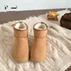 Botas de nieve para mujer con suela gruesa, felpa de invierno y engrosadas, nuevo modelo 2026, versátiles, cálidas, extra aisladas, botines de algodón con cordones