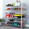 Zapatero de Acero Inoxidable Multicapa Simple Entrada del Hogar Dormitorio Estudiantil Habitación de Alquiler Artefacto de Almacenamiento Económico