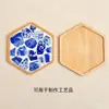 Mosaico de Porcelana Azul e Branca Porta-Copos DIY Feito à Mão Peça de Cerâmica de Jingdezhen Ornatos de Colagem Eventos de Aquecimento para Team Building Presentes
