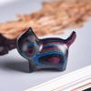 Gato Sem Rosto de Madeira Arco-Íris Gato de Mesa Decorações do Festival Tanabata Pet de Chá Gatinho Orgulho Gato Curativo Criativo Menina Cerimônia do Gato