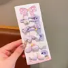 Grampo de Cabelo Infantil de Primavera Novo Cor de Doce Urso Tridimensional Presilha Lateral Estilo Coreano Princesa Fofo Bico de Pato Grampo de Cabelo Acessórios para Cabelo