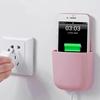 Caixa de Armazenamento para Controle Remoto, Suporte de Carregamento de Celular de Parede para TV e Ar Condicionado, Prateleira de Armazenamento sem Furos