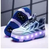Venta Directa de Verano Transfronteriza Zapatos de Patín para Niños Zapatos de Patín para Niños Fábrica Zapatos de Patín de Cuatro Ruedas Zapatos de Patín para Niñas con Luces