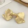 Grampo de Cabelo com Design Dourado e Mola para Mulheres, Grampo de Cabelo Elegante e da Moda de Alta Qualidade, Presilha Lateral para Prender Fios Soltos