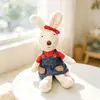 Venta al por mayor Conejo de Azúcar Genuino Conejo Azucarero Muñeca Conejo Muñeca Chupete Venta Directa Muñeca BJD Overol con Botones Camiseta Roja Pareja