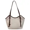 Bolsa de Hombro de Moda Tejida tipo Tote para el Hombro de Mujer Estilo Coreano de Nicho Diseño de Vacaciones Primavera 2026