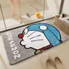 Alfombra de Piso de Imitación Cachemir de Dibujos Animados Gato Mecánico Lindo Absorbente de Agua Antideslizante Felpa para Baño Dormitorio Entrada