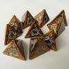 Dados personalizados de 4 caras con patrón de dragón DND Elemento dragón D4 Dados de patrón de juego de mesa de Dungeons & Dragons de múltiples caras