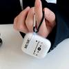 Funda Transparente Adecuada para Audífonos Inalámbricos Bluetooth Apple AirPods Protección Anticaídas Carcasa Blanda