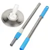 Palo para Mopa Giratoria, Accesorios para Mopa Telescópica Perezosa, Palo para Mopa Grueso y Largo de Acero Inoxidable Lavable a Mano, Mopa que Ahorra Esfuerzo