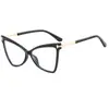 Nuevo Marco de Gafas Lisas con Forma de Mariposa TR90 Marco de Gafas Europeo y Americano Personalizado Ojo de Gato Marco Grande Gafas Planas Transfronterizas Gafas Anti-luz Azul