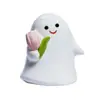 Adornos de Cerámica Minimalista Fantasma Transfronterizos en Forma de Tulipanes y Corazones, Manualidades Decorativas Sanadoras para Escritorios de Oficina