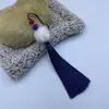 Recordando a Xiangfei Bola de Pelo de 12 cm Borla con Cuentas Colgante de Traje Antiguo Accesorios Hanfu Cheongsam Manualidades Accesorios de Vestimenta