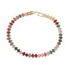 Pulseira de Zircônia Colorida Estilo Japonês e Coreano Olho de Cavalo Transfronteiriça Moda Verão Simples Versátil Feminina Atacado de Fábrica