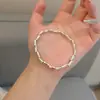 Pulsera Brillante de Gama Alta para Mujer Plata S925 Diseño de Nicho Ins Pulsera de Estilo Frío Simple Pulsera de Cadena Lisa
