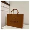 Bolsa de Fieltro Gran Capacidad Color Contrastante Bolsa Tote de Fieltro para Compras Bolsa de Almacenamiento de Gran Capacidad Bolsa Tote de Fieltro a la Moda Personalizada