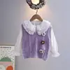 Ropa para Niños Conjunto de Dos Piezas Camisa y Chaleco para Niñas 2026 Primavera y Otoño Nuevo Camisa de Algodón para Niños Blanca Al por Mayor